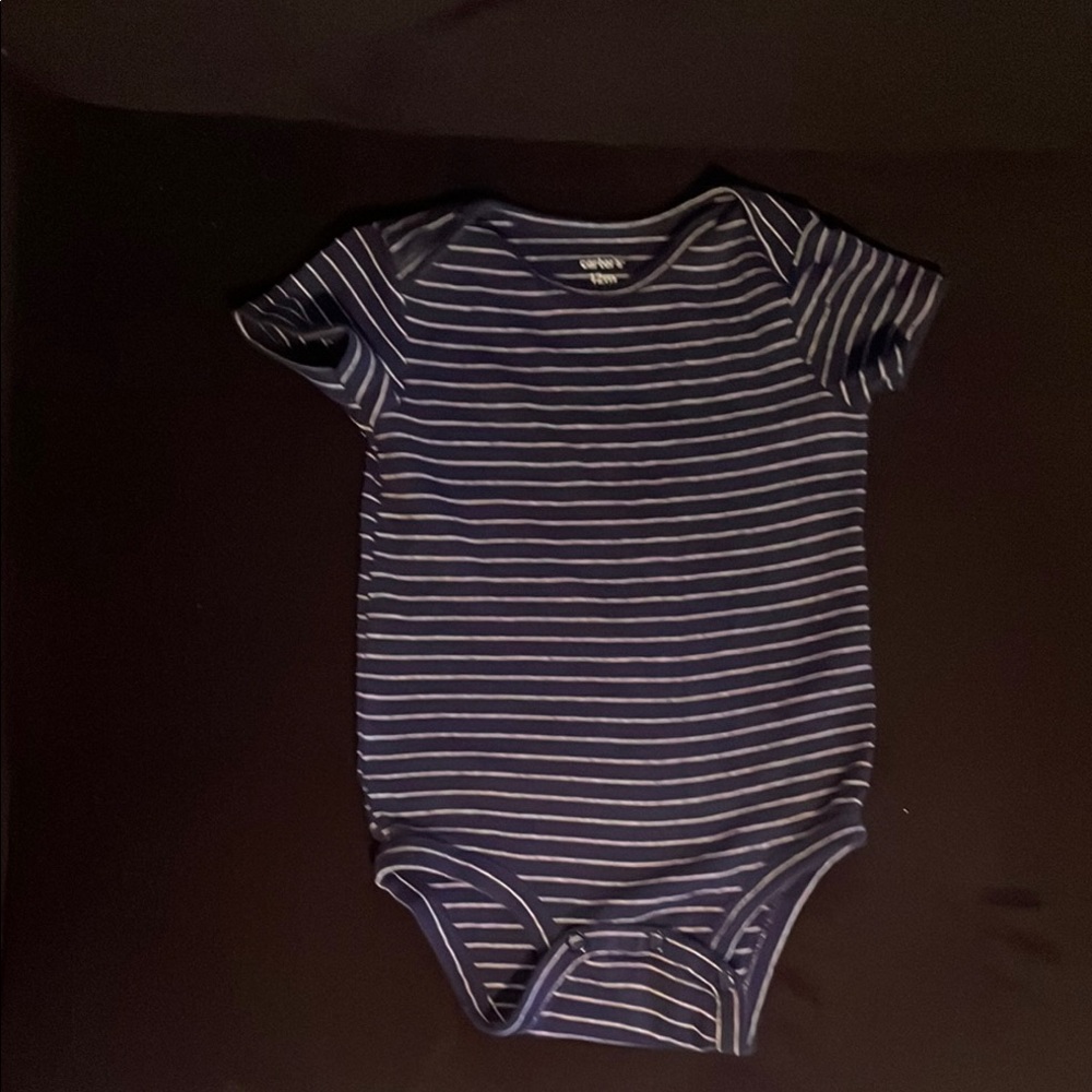 Striped Blue Kids One Piece